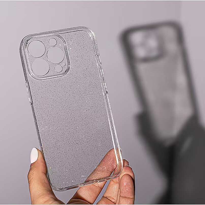 „Mocco Shine“ silikoninis dėklas, skirtas Apple iPhone 15 Pro Max