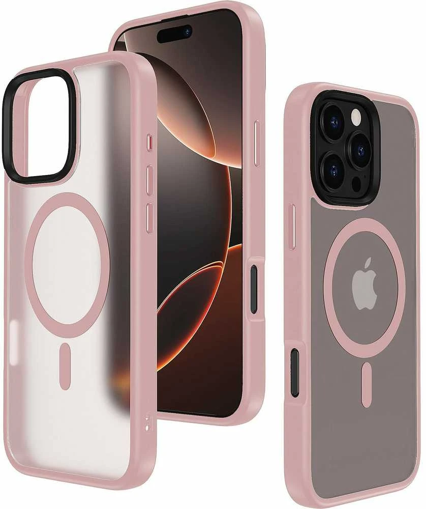 „Mocco Signature MagSafe“ galinis dėklas, skirtas „Apple iPhone 16 Pro Max“.