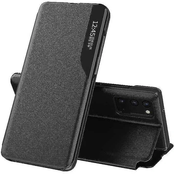 Mocco Smart Flip atverčiamas dėklas skirtas Samsung Galaxy A42 5G, juodas