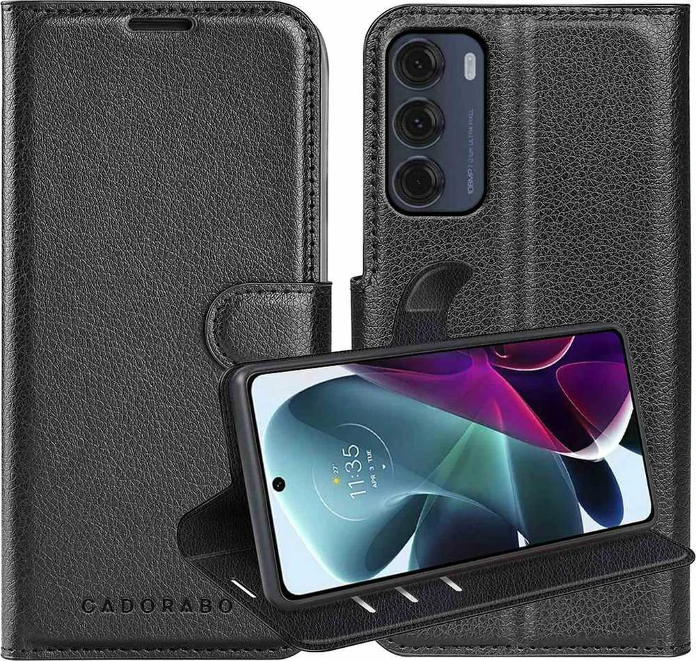 Mocco Smart Magnet Book atverčiamas dėklas skirtas Motorola Moto G200 5G, juodas