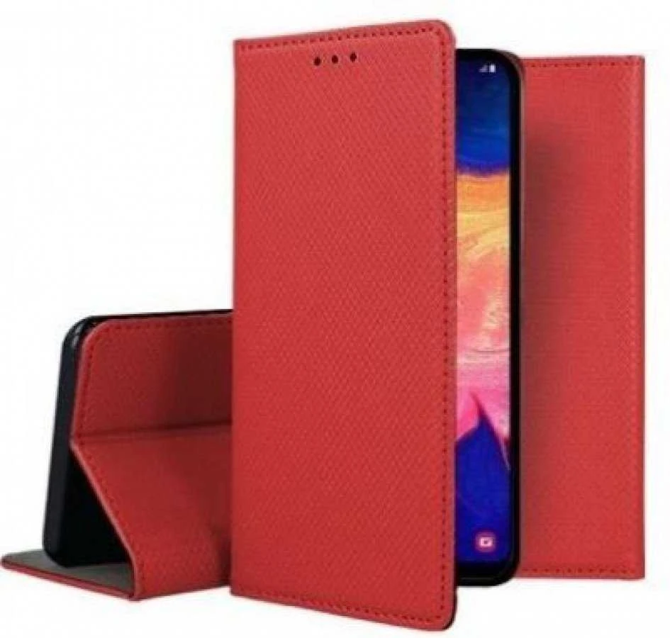 Mocco Smart Magnet Book atverčiamas dėklas skirtas Samsung Galaxy M51, raudonas