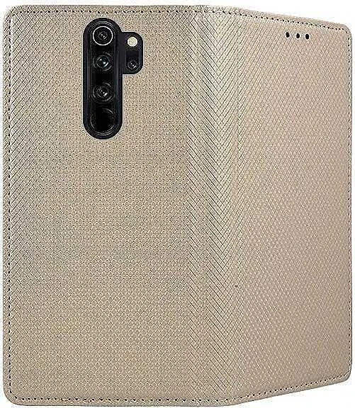 Mocco Smart Magnet Book atverčiamas dėklas skirtas Samsung Galaxy A20S, auksinis