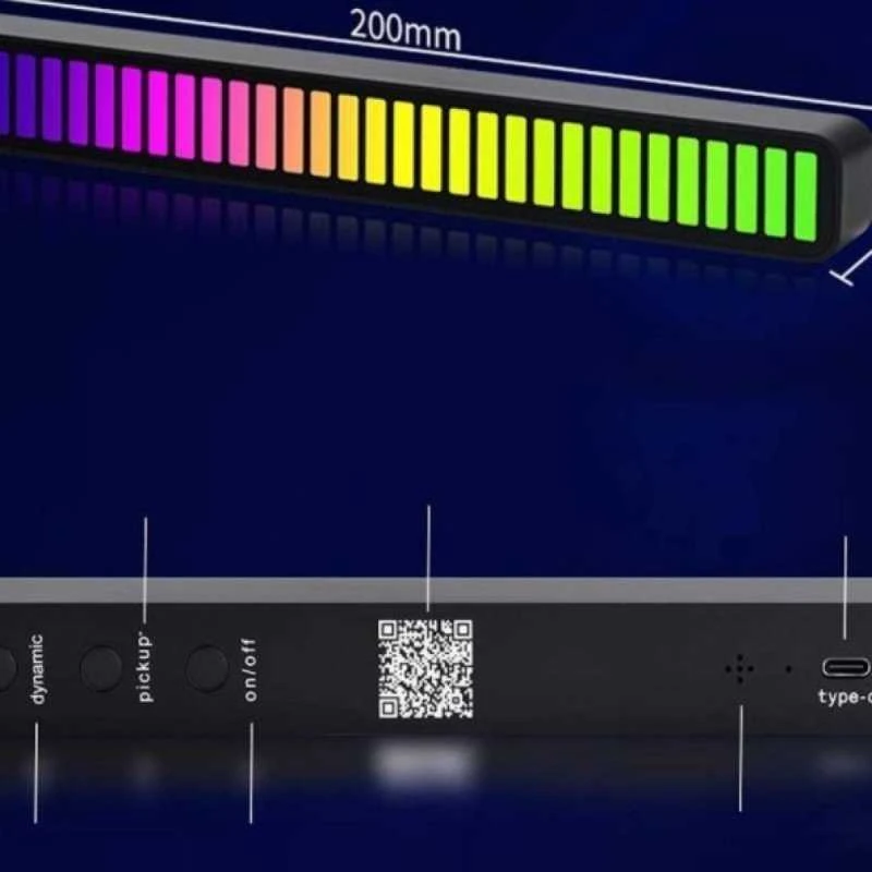 Mocco Smart Music Light skydelis su RGB apšvietimu