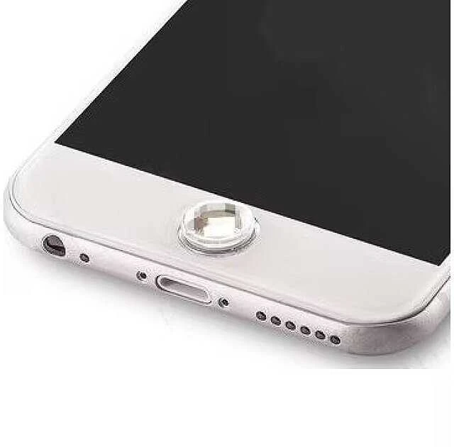 Mocco Universalus namų mygtuko lipdukas, dekoruotas Apple iPhone / iPad, sidabrinis