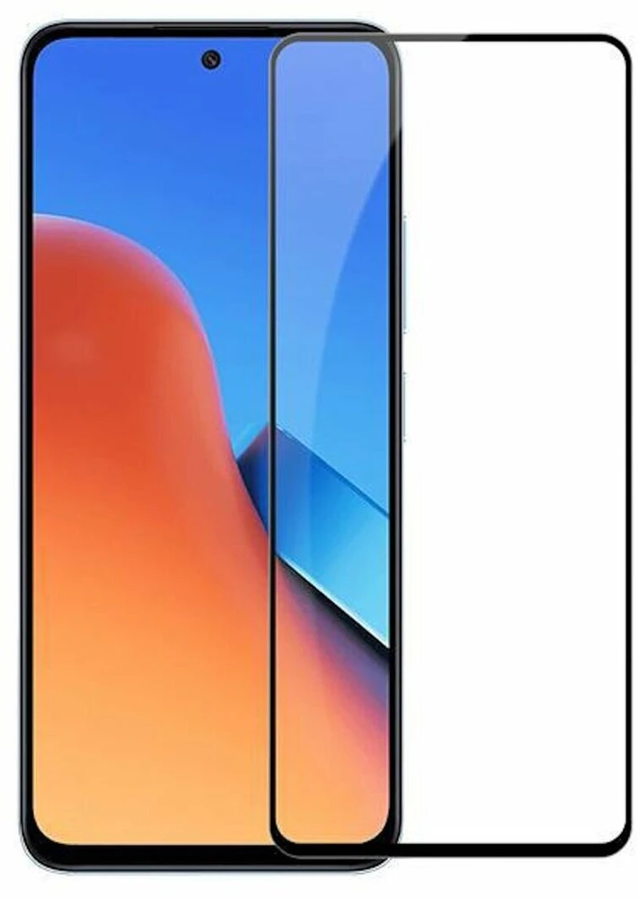 „Mocolo“ apsauginis stiklas „Connect Xiaomi Poco M6 2.5D Full Cover Japan Glue Glass“ antistatinis, stipresnis CONXIAPM6FCG