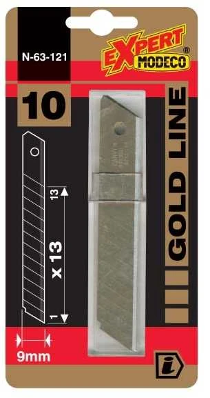 Modeco OSTRZA ŁAMANE 9 MM BLISTER [10 SZT.]