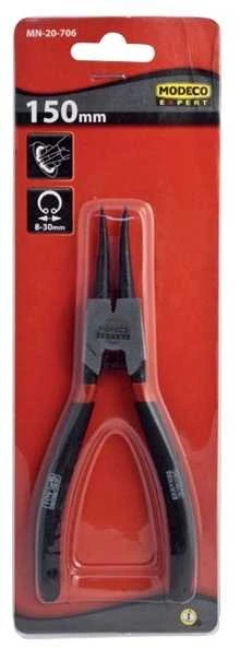 Modeco Išorinių Seeger žiedų tiesios replės 250mm - MN-20-710
