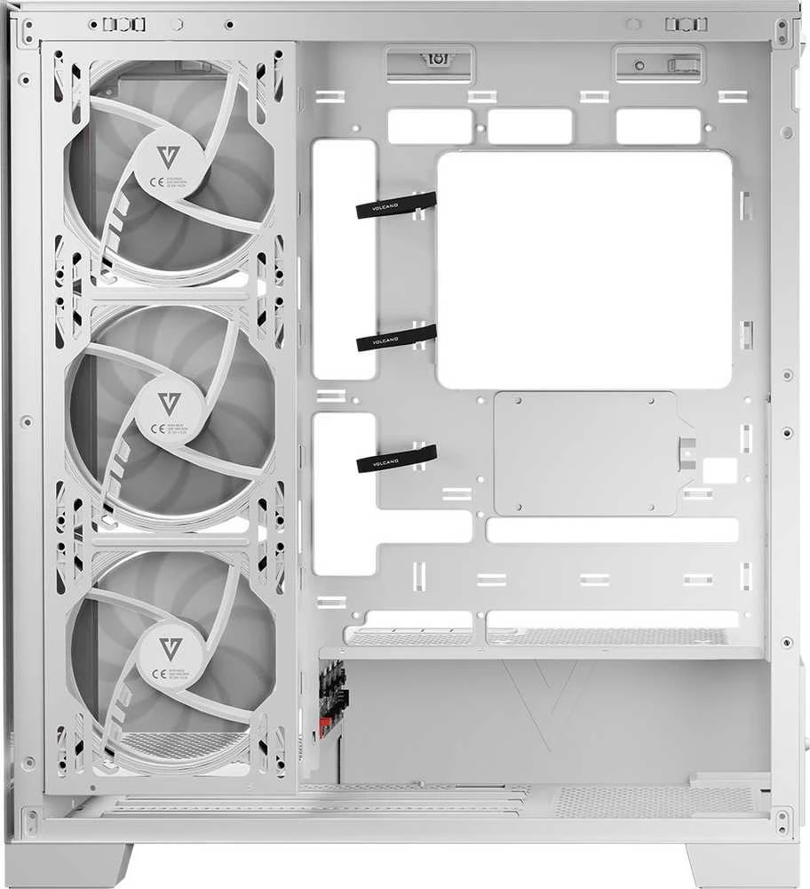 Kompiuterio Korpusas - Modecom Volcano SPACE APEX ARGB MIDI Tower Micro ATX/ATX/ITX Baltas