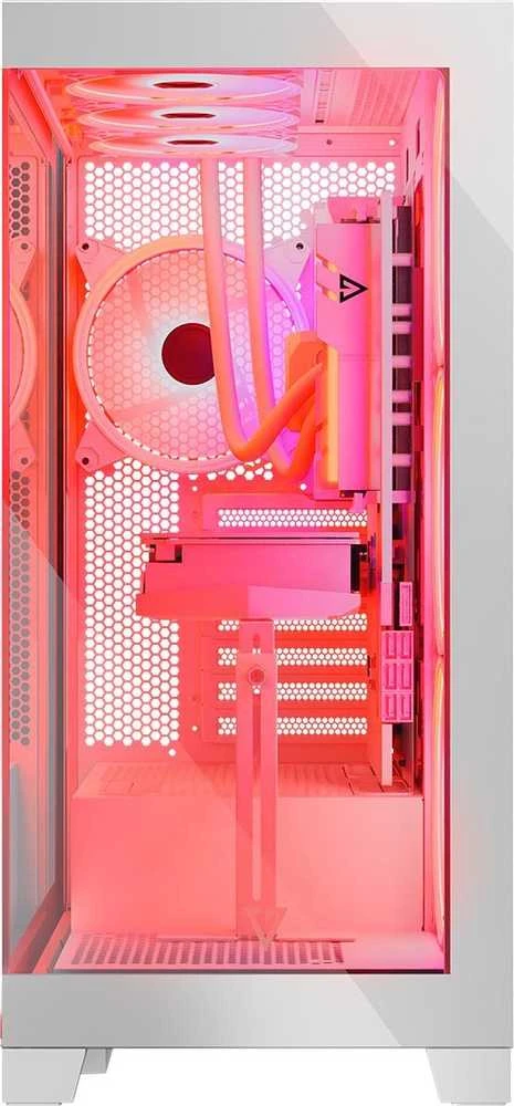Kompiuterio Korpusas - Modecom Volcano SPACE APEX ARGB MIDI Tower Micro ATX/ATX/ITX Baltas