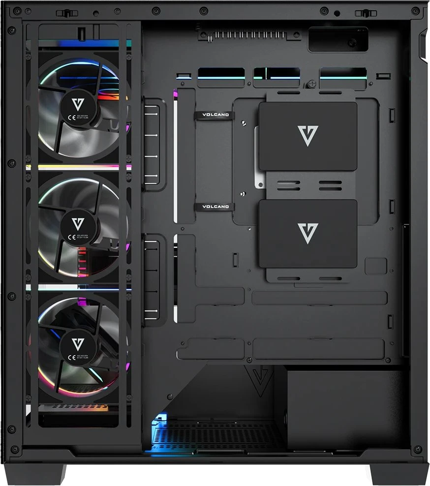 MODECOM VOLCANO STELLAR PLUS ARGB MIDI 8F Juodas