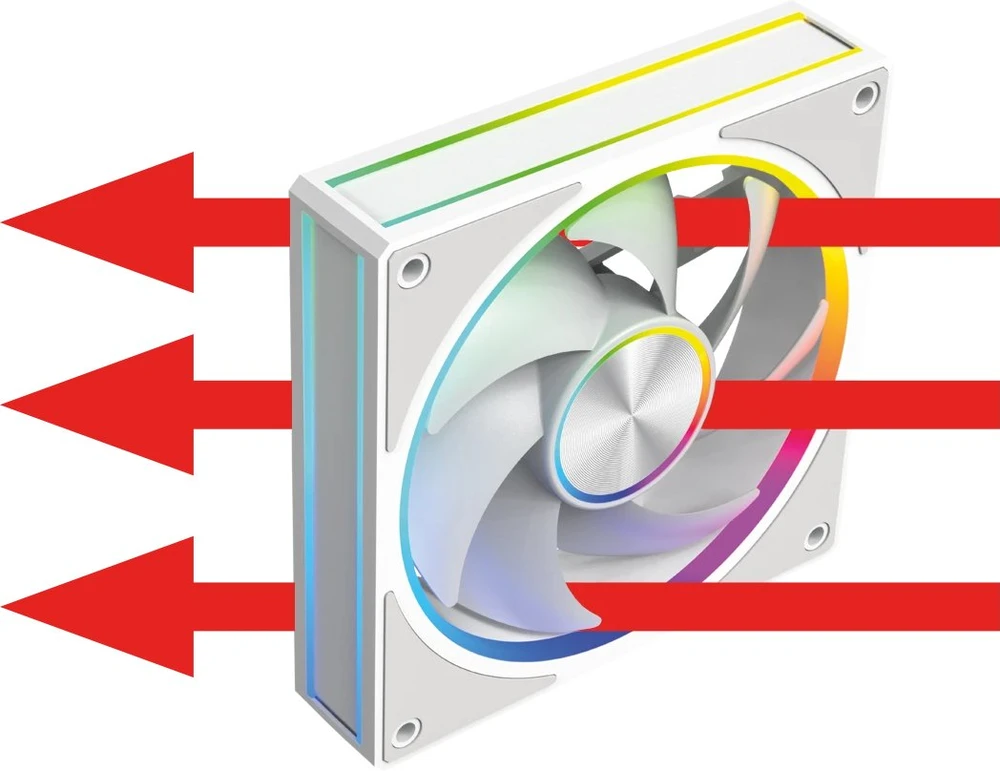 MODECOM VOLCANO LOOP 120 ARGB FAN Baltas