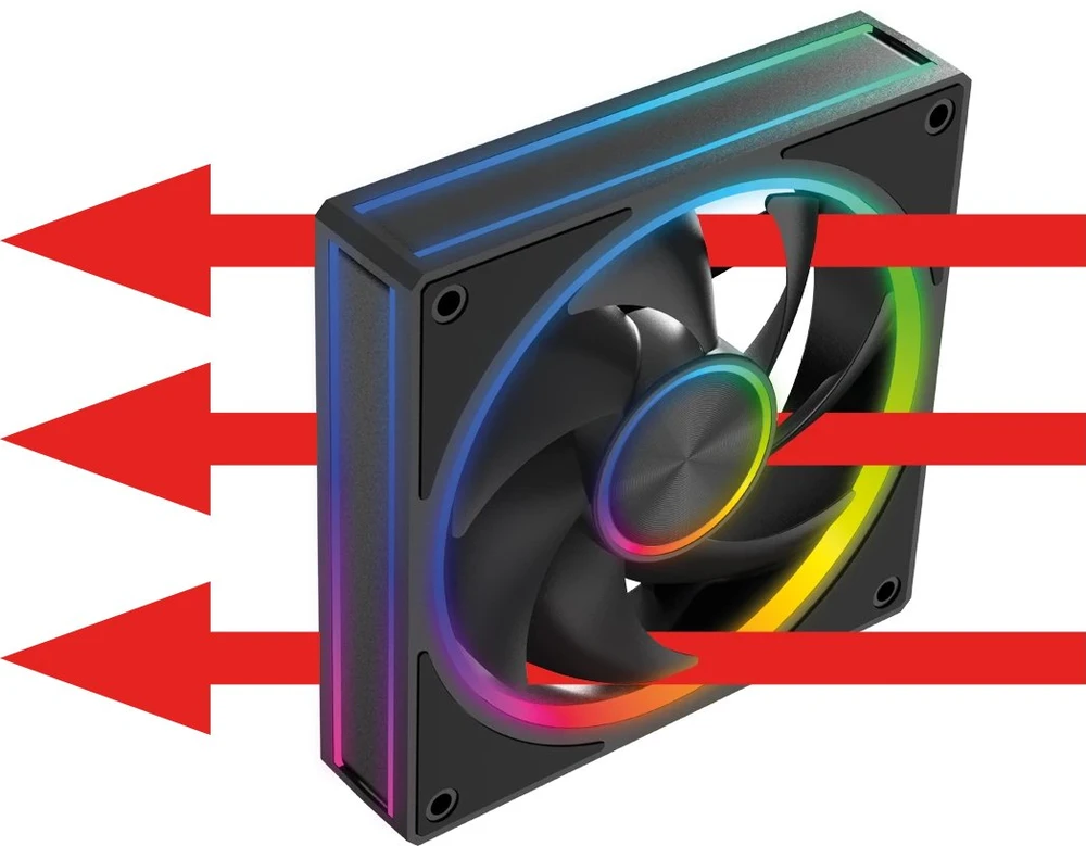 MODECOM VOLCANO LOOP 120 ARGB FAN Juodas