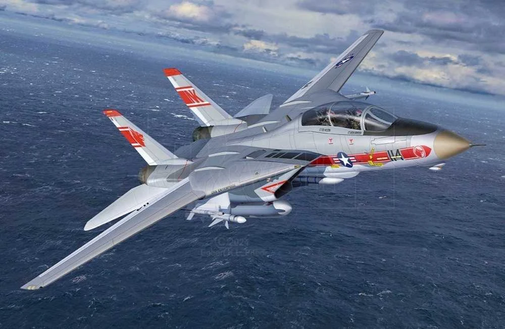 Revell Grumman F‑14A Tomcat dovanų rinkinys 1/144 su dažais ir klijais