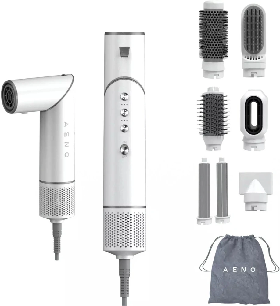Aeno daugiafunkcis plaukų džiovintuvas, 220V-240V~50-60Hz, 1200W, jonizatorius, 4 temperatūros režimai, 3 greičio režimai, 98000RPM, mažiau nei 85dB