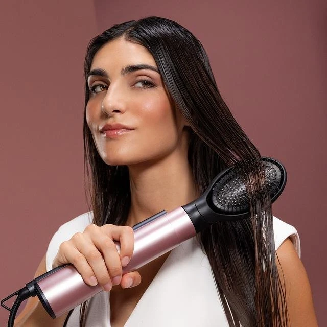 Cecotec Air | CeramicCare 10in1 AirBrush | Ion conditioning | Number of heating levels 3 | 1200 W | Juodas/Rožinė