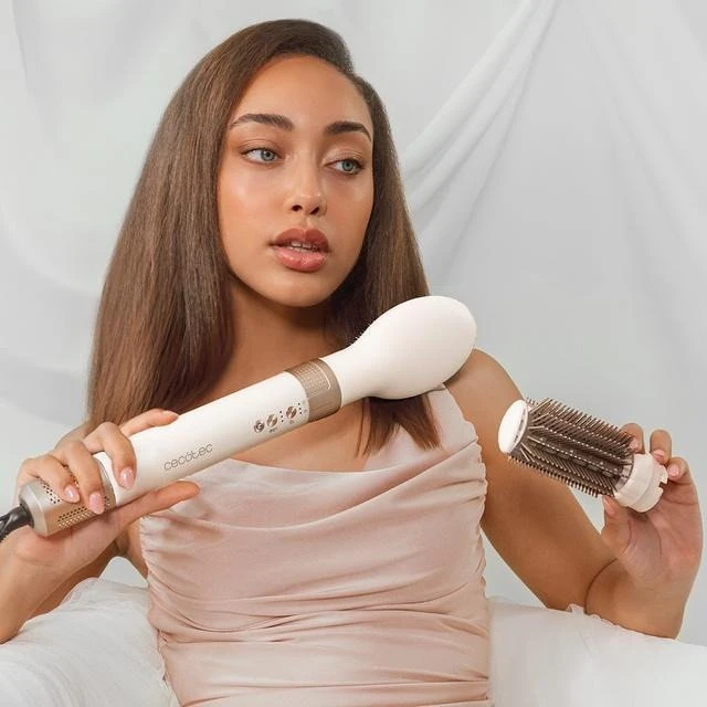 Modeliavimo šepetys Cecotec 14w1 Bamba CeramicCare AirGlam Champagne