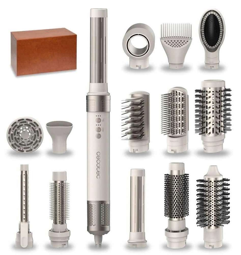 Modeliavimo šepetys Cecotec 14w1 Bamba CeramicCare AirGlam Champagne
