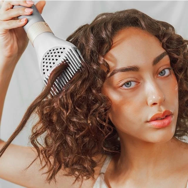Modeliavimo šepetys Cecotec 14w1 Bamba CeramicCare AirGlam Champagne