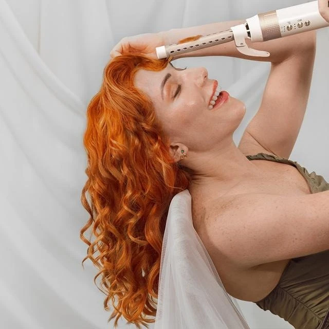 Modeliavimo šepetys Cecotec 14w1 Bamba CeramicCare AirGlam Champagne