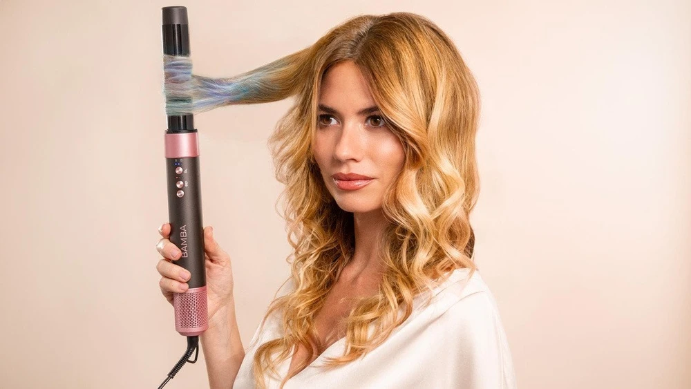 Lokówko-džiovyklė do włosów 8w1 Cecotec Bamba CeramicCare AirGlam Juodas