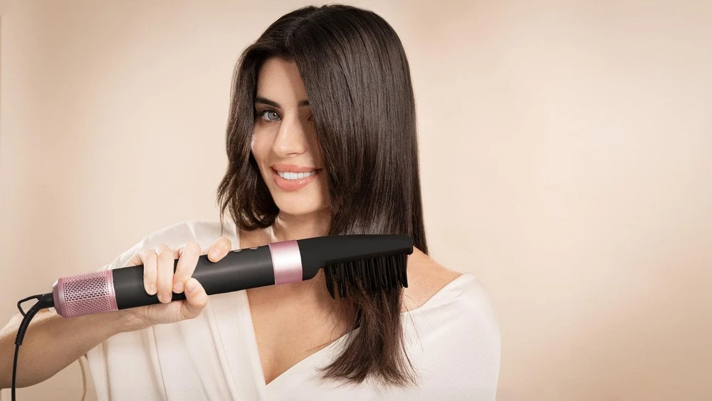 Lokówko-džiovyklė do włosów 8w1 Cecotec Bamba CeramicCare AirGlam Juodas