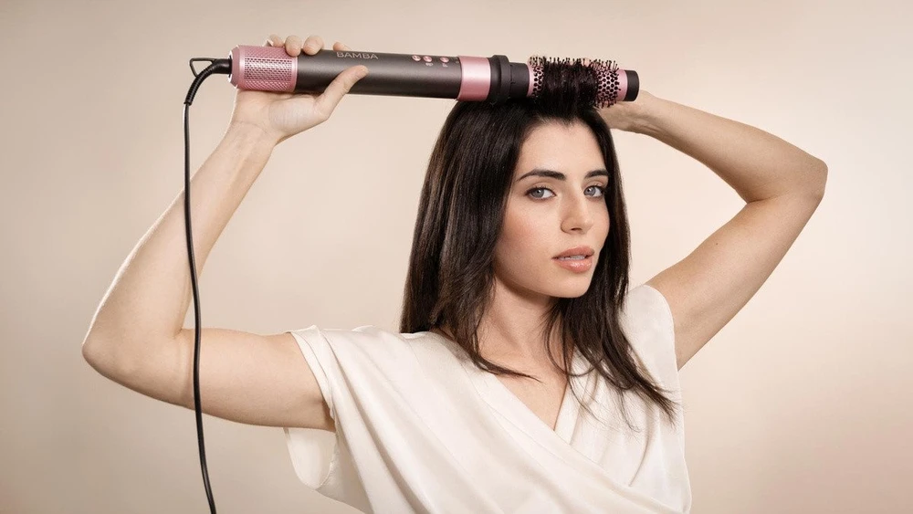 Lokówko-džiovyklė do włosów 8w1 Cecotec Bamba CeramicCare AirGlam Juodas