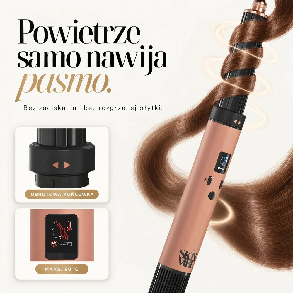 Modeliavimo šepetys SkinVibe Nuvia AirPlasma