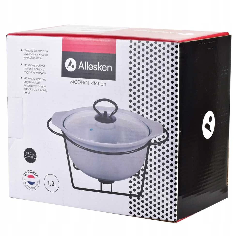 Modern Kitchen MODERNI VIRTUVĖ Indas su šildytuvu 1,2l 22,9x19,3xH8,7cm