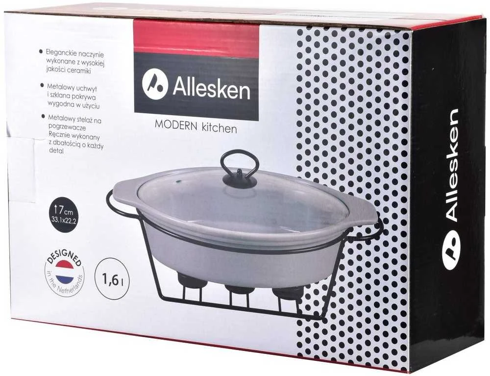 Modern Kitchen MODERNI VIRTUVĖ Indas su šildytuvu 1,6l 33,1x22,2xH7cm