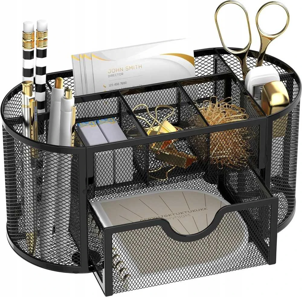 ModernHome M14A Metalinis organizatorius įrankių laikiklis ant stalo 9 skyriai