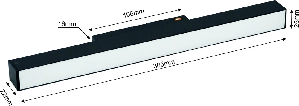Lubinis šviestuvas Šviestuvas Modoled Magnetic, 12 W, LED, 3000 - 6000 °K