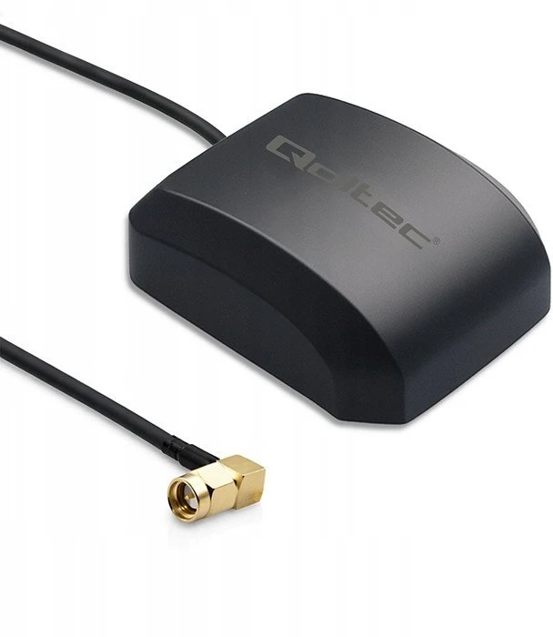 Qoltec mobiliojo GPS GLONASS antena su magnetine baze 28dBi 50W SMA RA