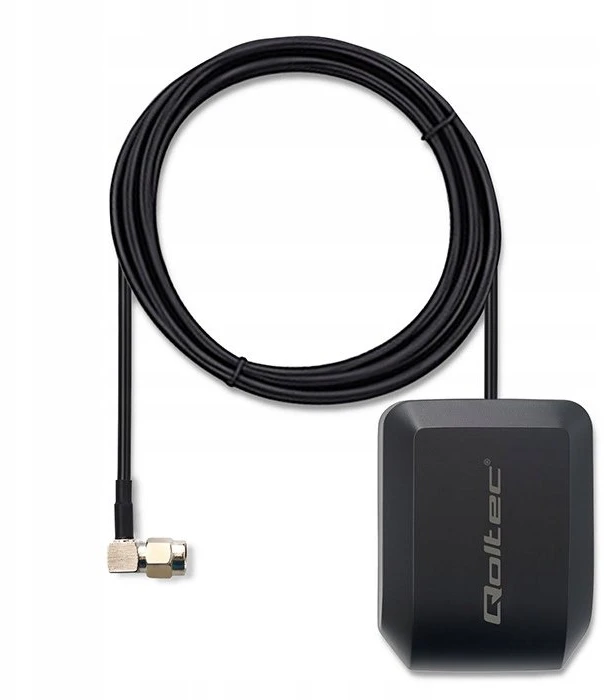 Qoltec mobiliojo GPS GLONASS antena su magnetine baze 28dBi 50W SMA RA