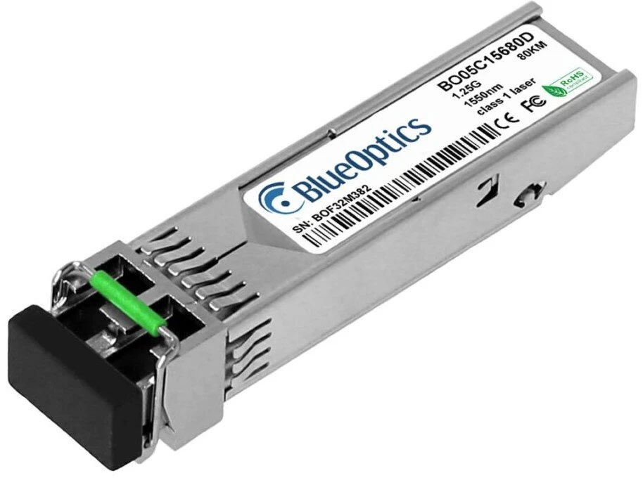 Šakotuvas Modulis SFP BlueOptics BlueOptics J4860D moduł przekaźników sieciowych Swiatłowód 1250 Mbit/s SFP 1550 nm