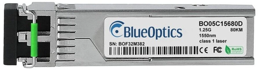 Šakotuvas Modulis SFP BlueOptics BlueOptics J4860D moduł przekaźników sieciowych Swiatłowód 1250 Mbit/s SFP 1550 nm