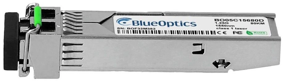 Šakotuvas Modulis SFP BlueOptics BlueOptics J4860D moduł przekaźników sieciowych Swiatłowód 1250 Mbit/s SFP 1550 nm