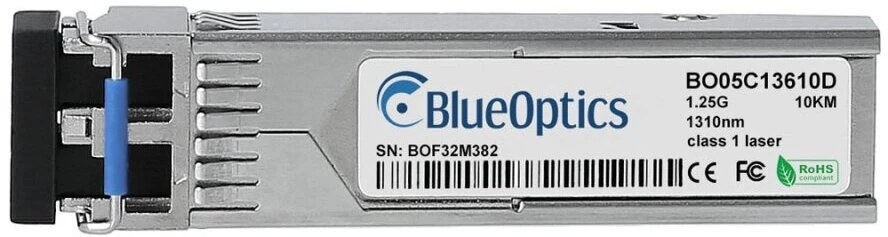 Šakotuvas Modulis SFP BlueOptics BlueOptics JD119A moduł przekaźników sieciowych Swiatłowód 1250 Mbit/s SFP 1310 nm