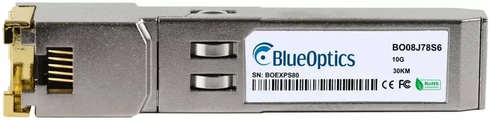 Šakotuvas SFP modulis „BlueOptics“ HPE suderinamasis S0G18A SFP+ RJ45 10GBASE-T 30M