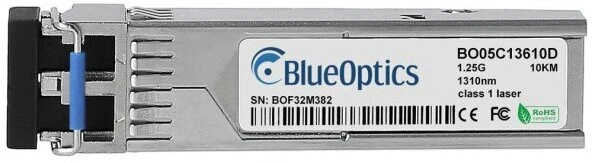 Modulis SFP BlueOptics LACGLX-BO, Fiber optic, 1250 Mbit/s, LC, SFP, 10000 m, 1310 nm