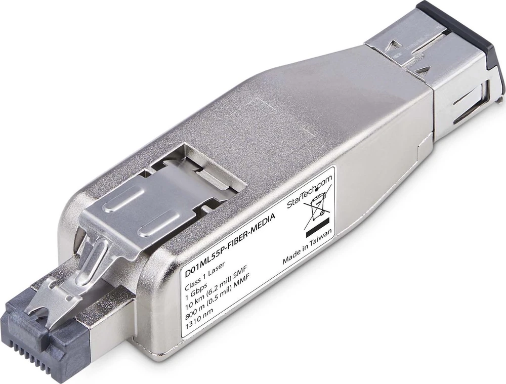 Šakotuvas StarTech FIBER TO RJ45 MEDIA CONVERTER/POE MEDIA CONVERTER DONGLE SMF/M