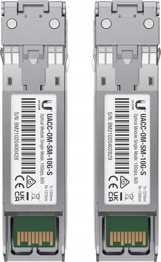 UBIQUITI UACC-OM-SM-10G-S-2 OPTINIS MODULIS VIENO REŽIMO MODULIS 10GBPS 2-PAK.