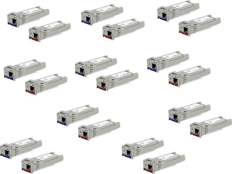 Šakotuvas UBIQUITI UF-SM-10G-S 10Gbps SFP+ 1xLC Single-Mode 1270/1330nm BiDi 10km - 20-Pack