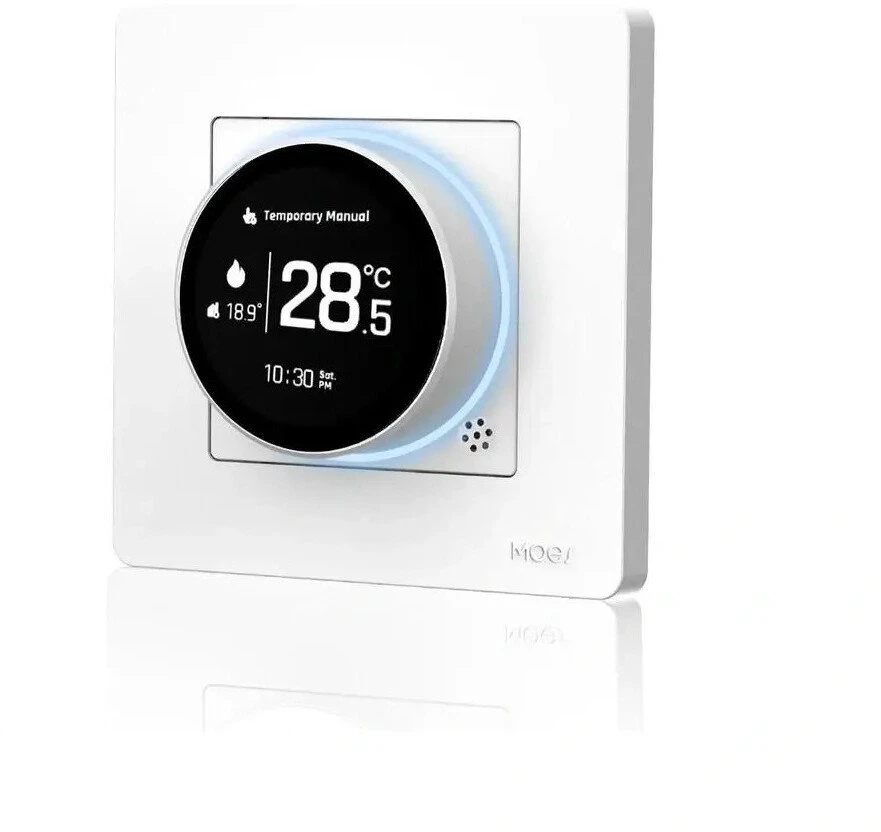 Moes Star Ring Zigbee išmanusis termostatas elektriniam šildymui 16A GB, baltas