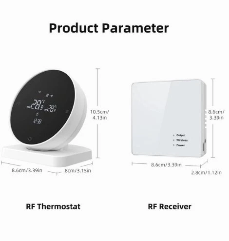 Moes Avatto WT498 išmanusis Wi-Fi + RF termostatas