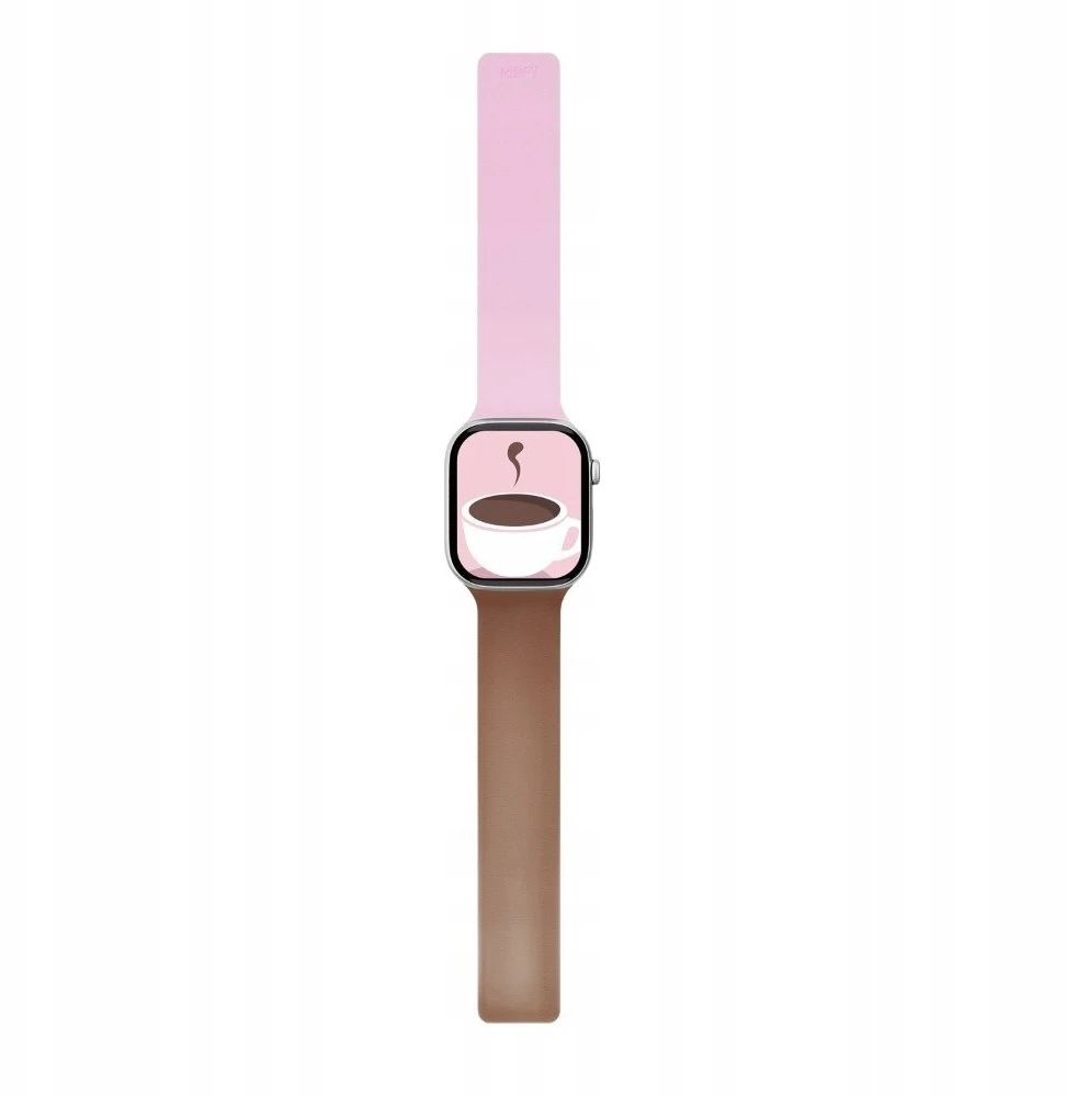 Moft Snap Duo apyrankė for Apple Watch 1-5/6/7/8/9/10/11/SE/SE 2/SE 3 (38/40/41/42 mm) rožinės spalvos/rudos spalvos