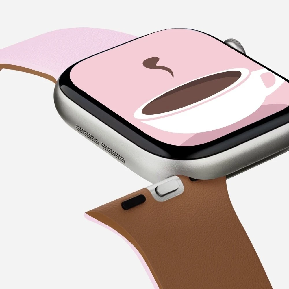 Moft Snap Duo apyrankė for Apple Watch 1-5/6/7/8/9/10/11/SE/SE 2/SE 3 (38/40/41/42 mm) rožinės spalvos/rudos spalvos