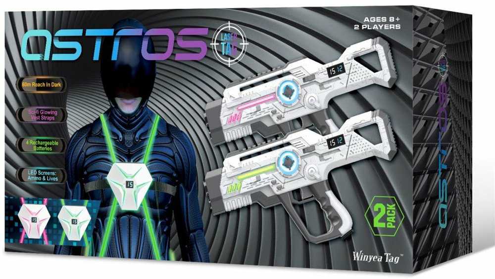 Mogear Vaikiškas lazerinių šautuvų rinkinys su šviesos liemenėmis