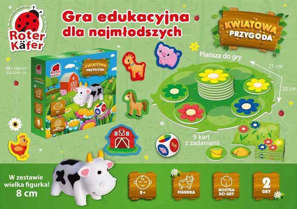 Roter Kafer edukacinis žaidimas „Gėlių nuotykiai“ „Karvės Sandy Kortos ūkis“