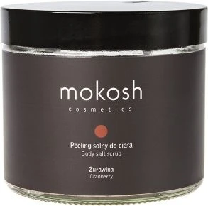 Mokosh Cosmetics kūno šveitiklis su druska, spanguolių druska, kūno šveitiklis spanguolių 300g