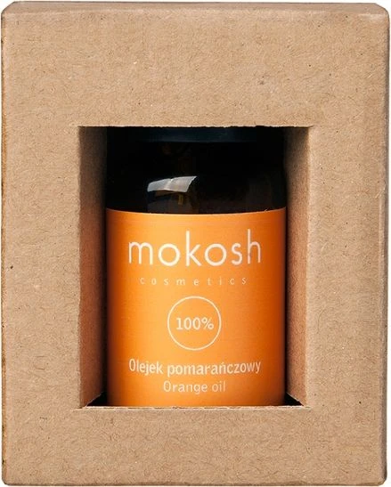 Mokosh eterinis apelsinų aliejus pakuotėje